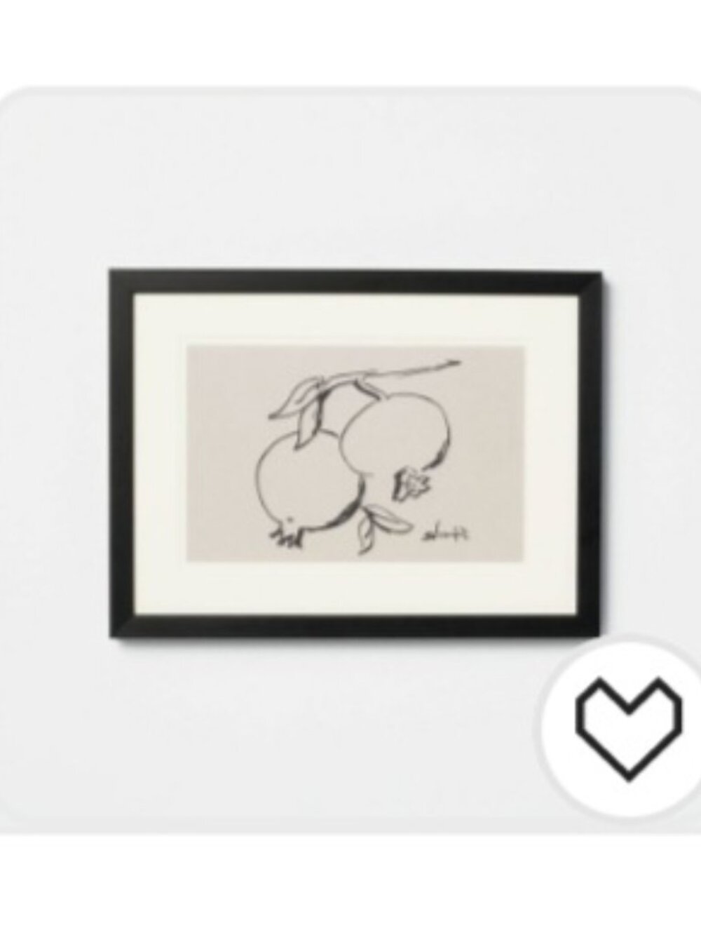 ISO Target Pomegranate Picture Frame